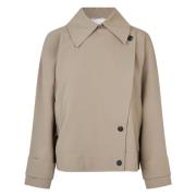 Silvia Trench Jacket - Ristet Cashewnøtt