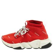 Pre-owned Rodt skinn Balenciaga joggesko