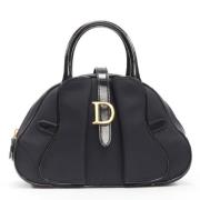 Pre-owned Svart skinn Dior sadelveske