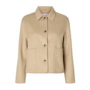 Beige Selected Femme Slfbirta Jacket