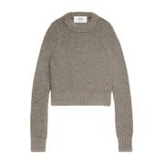 Dove Grey Sweater med Crew Neck