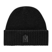 Svart Logo Beanie for Menn