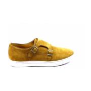 Beige Skinn Moccasin med Spenner