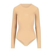 Beige Topp med MM6 Maison Margiela Stil