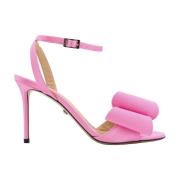 Rosa Sateng Stiletto Sandaler