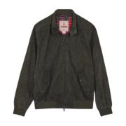 Suede Harrington Jakke - Grønn Aw23