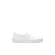 Hvite Slip-On Trainers med Tri Design