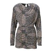 Heritage Star Svart Bodycon Kjole