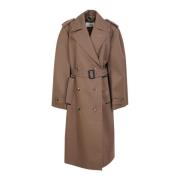 Grønn trenchcoat for kvinner