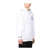 Oversized Hettegenser med Peace Logo Print