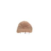 Shearling Baseball Cap i Lys Brun