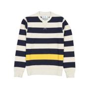 Marine Stripe Crew Sweatshirt