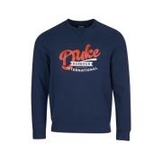 Motorsykkel-inspirert Sweatshirt Navy