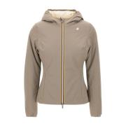 Beige Reversibel Hettejakke