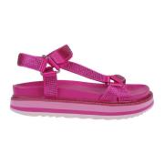 Fuxia Ugogastrass flate sandaler