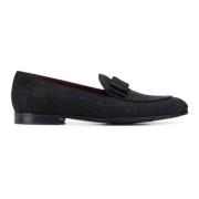 Sorte Barokk Jacquard Loafers