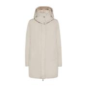 Beige Parka for Kvinner