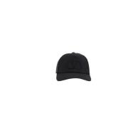 Svart Silke VLogo Baseball Cap