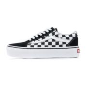 Platform Checkerboard Sneakers for Kvinner