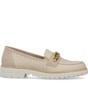 Beige Skinnloafers for Kvinner