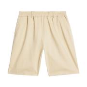 Sand Beige Bomull Chino Shorts