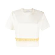 Frynset Crop T-skjorte