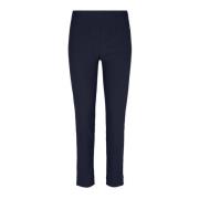 Slim Navy Elastisk Midje Bukser