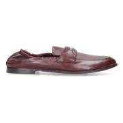 Brun Skinnloafers for Menn