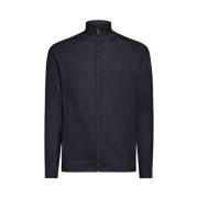 Amos Full Zip Cardigan Blå