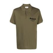 Logo Polo Shirt i Khaki