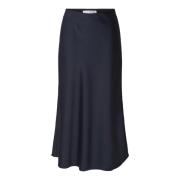 Lena HW Midi Skirt - Dark Sapphire