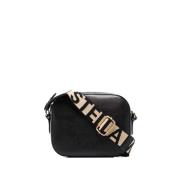 Sort Mini Stella Logo Crossbody Veske