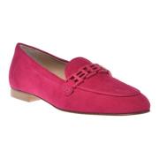 Loafer in fuchsia suede