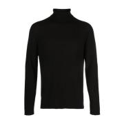 Elegant Svart Herre Sweatshirt