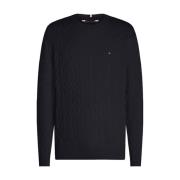 Klassisk Cable Crewneck Genser