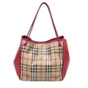 Pre-owned Beige Laer Burberry Tote