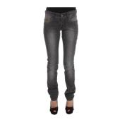 Grå Vask Slim Fit Stretch Jeans