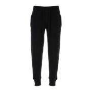 Sort ullblandede joggers