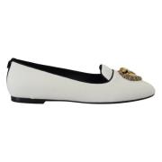 Hvite Velvet Slip Ons Ballerinaer Ballerinaer