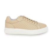 Beige Skinn City Sneakers