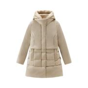 Beige Luxe Puffy 2in1 Parka Kåper