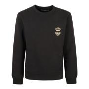 Svart Crewneck Genser