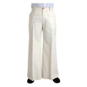 Off White Ull Wide Leg Bukser