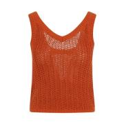 Oransje Heklet Topwear