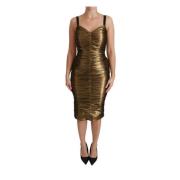 Gull Metallic Stretch Bodycon Rynket Kjole