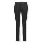 Svart High Waist Skinny Jeans