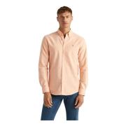 Oransje Lin Button-Down Skjorte