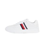 Hvit Sneaker med Tommy Flag