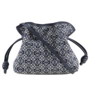 Pre-owned Navy Canvas Loewe skulderveske