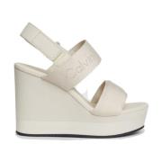 Beige Flat Kile Sandal Webbing